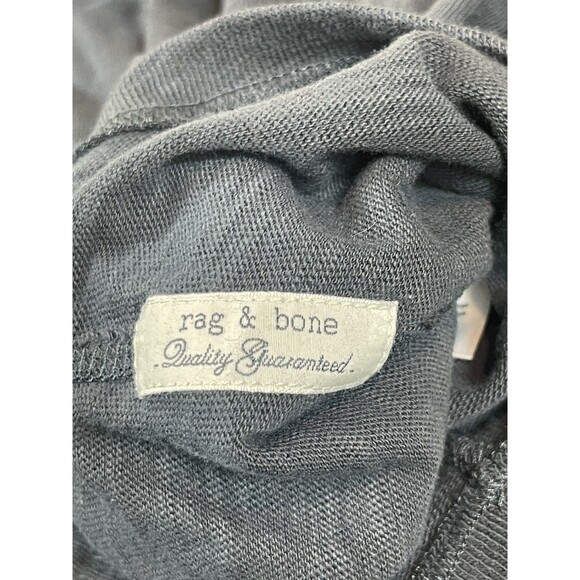 Rag & Bone Long Sleeve Henley Classic Men’s Large Deep Navy 100% Cotton NWT - Picture 8 of 10